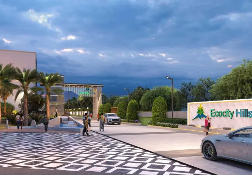Premium gated community entrance